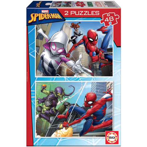  Educa Spiderman - 2 x 48 pièces 