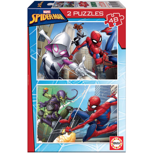  Educa Spiderman - 2 x 48 stukjes 