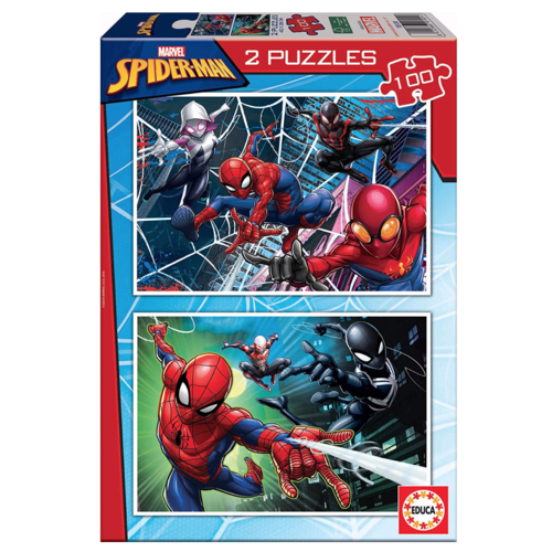  Educa Spiderman - 2 x 100 stukjes 