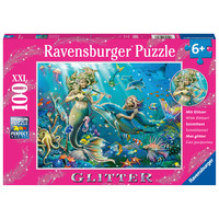 thumb-Zeemeerminnen - Glitter - puzzel van 100 stukjes-2
