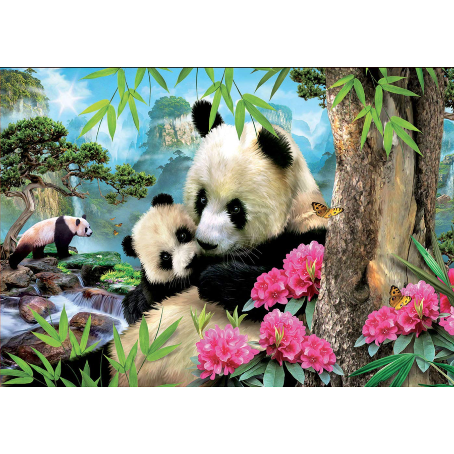 Pandas - jigsaw puzzle of 1000 pieces-1
