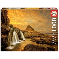 thumb-De waterval Kirkjufellsfoss in IJsland  - 1000 stukjes-1