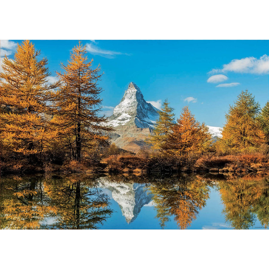 The Matterhorn mountain in autumn - 1000 pieces-2