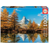 thumb-The Matterhorn mountain in autumn - 1000 pieces-1