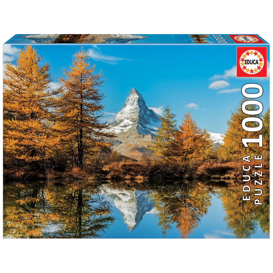 The Matterhorn mountain in autumn - 1000 pieces-1