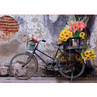 thumb-Bicycle with flowers -  jigsaw puzzle of 500 pieces-2