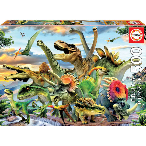  Educa Machtige dinosaurussen - 500 stukjes 