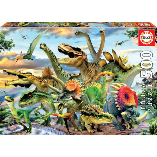  Educa Mighty dinosaurs - 500 pieces 