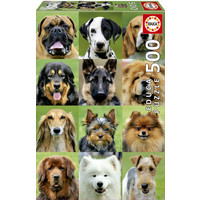thumb-Collage des chiens  - puzzle de 500 pièces-2