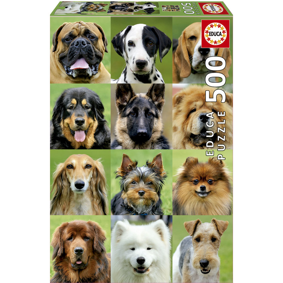 Collage des chiens  - puzzle de 500 pièces-2