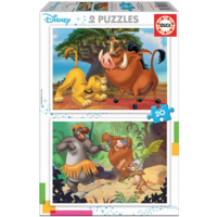thumb-Disney - Leeuwenkoning - Jungleboek - 2 x 20 stukjes-1