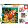 4 puzzles of Disney animals - 12, 16, 20 and 25 pieces