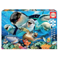 thumb-Underwater selfie - puzzle of 100 pieces-1