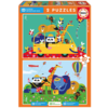 Educa A colourful mess of animals  - 2 x 20 pieces