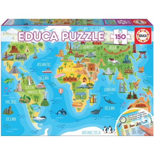  Educa Monuments world map - 150 pieces 