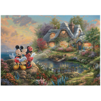 thumb-Mickey en Minnie Mouse - Thomas Kinkade - puzzel van 1000 stukjes-2