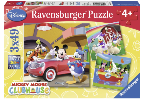  Ravensburger Iedereen houdt van Mickey - 3 x 49 stukjes 
