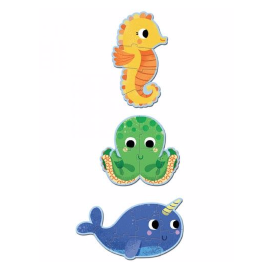 3 puzzles dans la mer - 4, 6 et 9 pièces-2