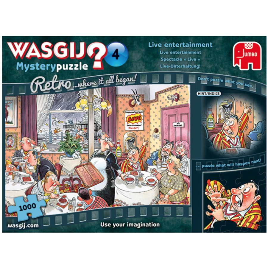 Wasgij Mystery 4 Retro - Spectacle 'Live' - 1000 pièces-2