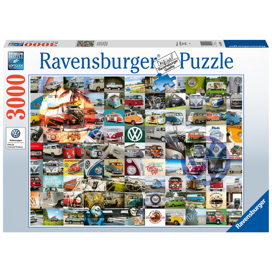 99 VW Bulli Moments - puzzel van 3000 stukjes-2