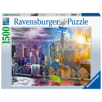 thumb-New York, hiver et été - puzzle de 1500 pièces-2