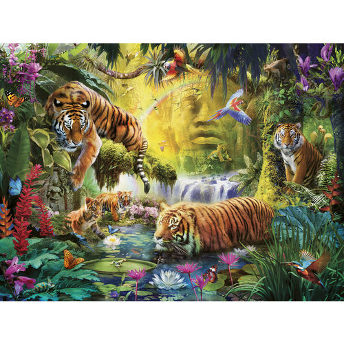  Ravensburger Idylle at the waterhole - 1500 pieces 