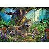 Ravensburger Wolf family in the forest  - puzzle of 1000 pieces