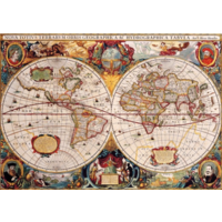 thumb-Antique World Map - puzzle of 1000 pieces-1