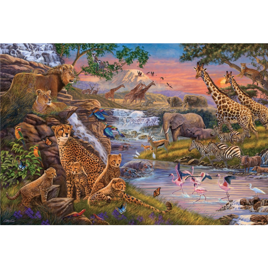 Le royaume des animaux - puzzle de 3000 pièces-1
