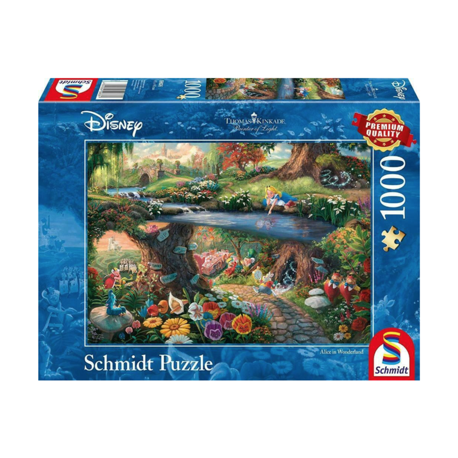 Alice in Wonderland - Thomas Kinkade - jigsaw puzzle of 1000 pieces-1