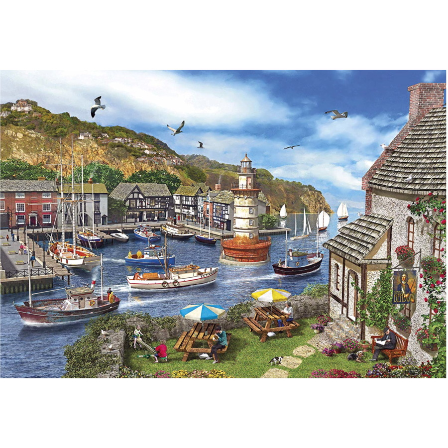 Lighthouse Bay - jigsaw puzzle of 1000 pieces-2
