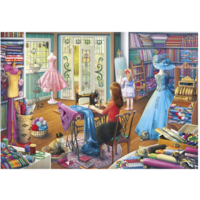 thumb-Fille de la couturière - puzzle de pièces 500XL-2