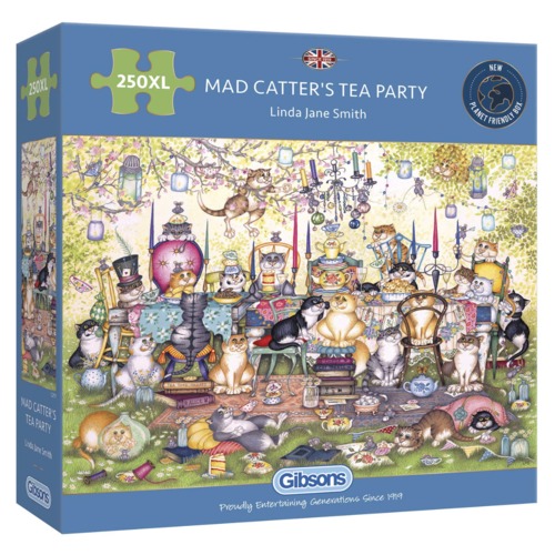  Gibsons Mad Catter's Tea Party - puzzle 250 XL pieces 