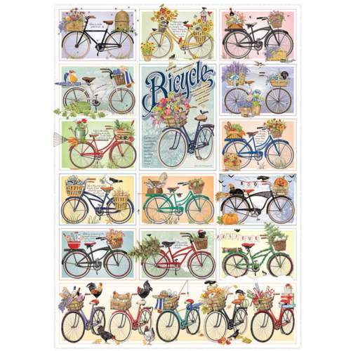  Cobble Hill Kleurrijke fietsen - 1000 stukjes 