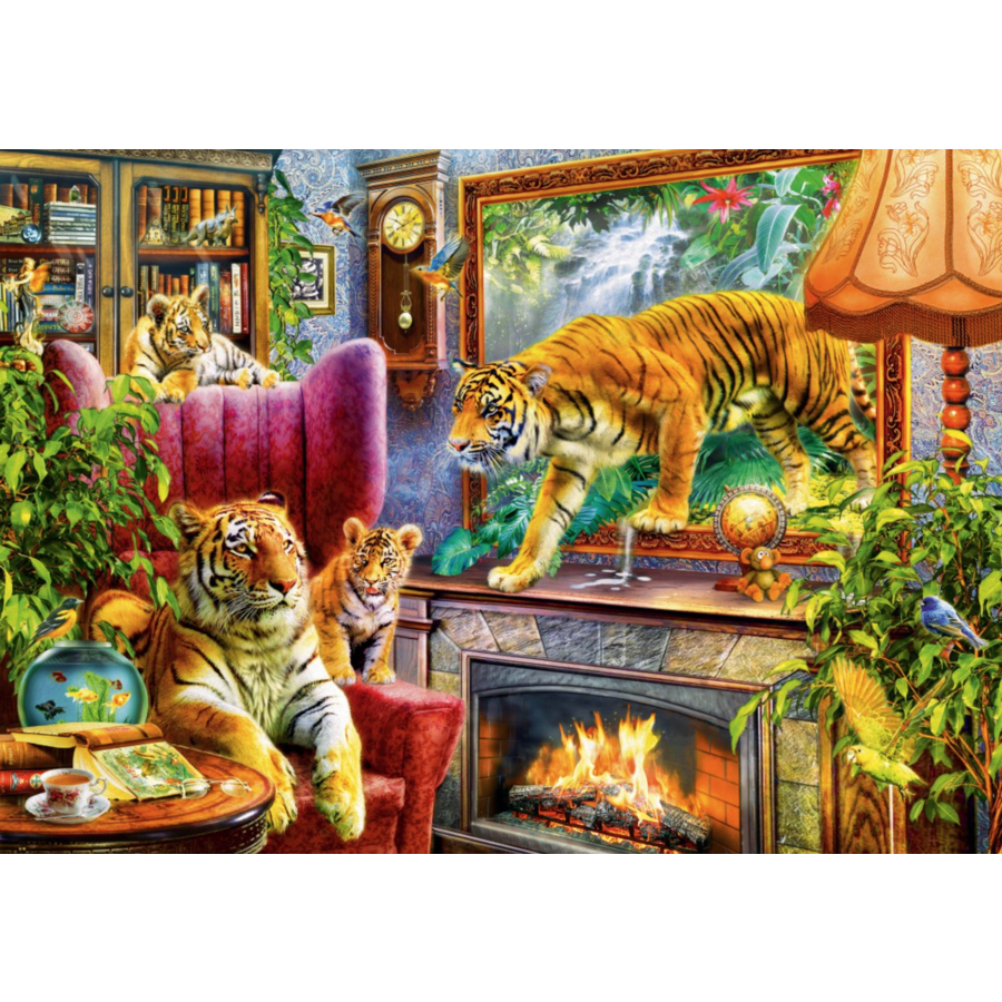 Tigers come to life  - puzzle of 1000 pieces-1