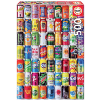 thumb-Canettes de Soda - puzzle de 500 pièces-1