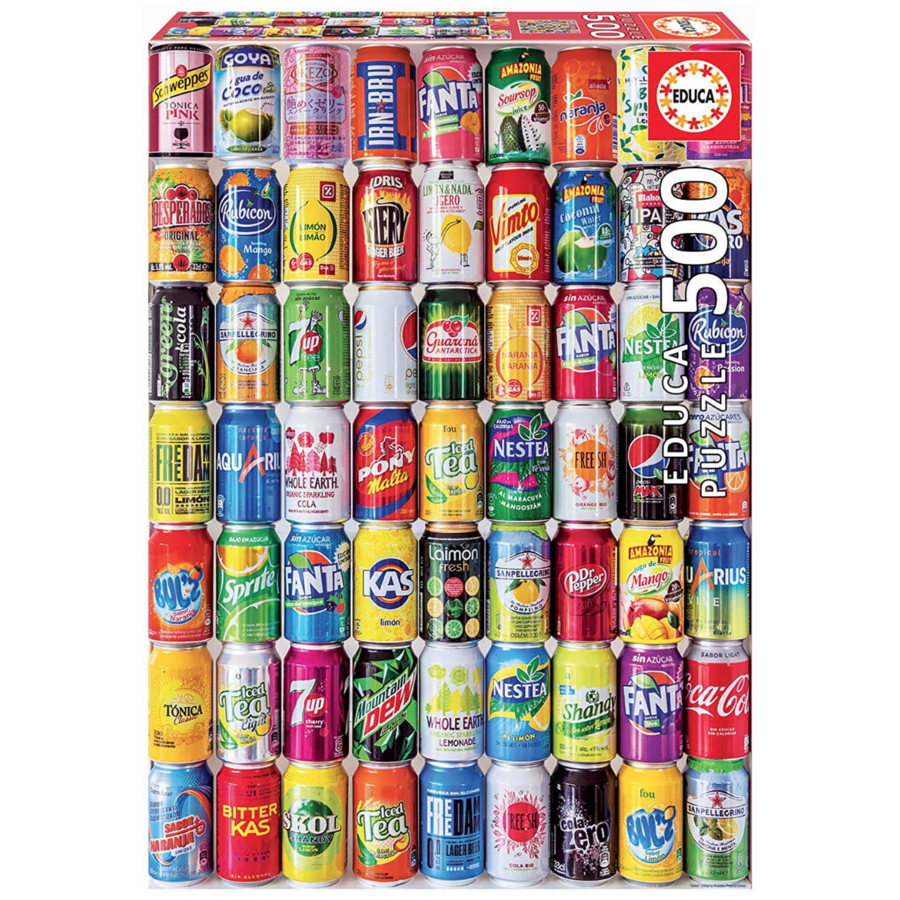 Canettes de Soda - puzzle de 500 pièces-1