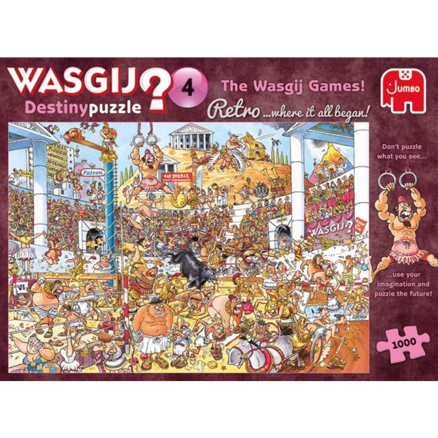 Wasgij Destiny Retro 4 - The Wasgij Games! - puzzle of 1000 pieces-3