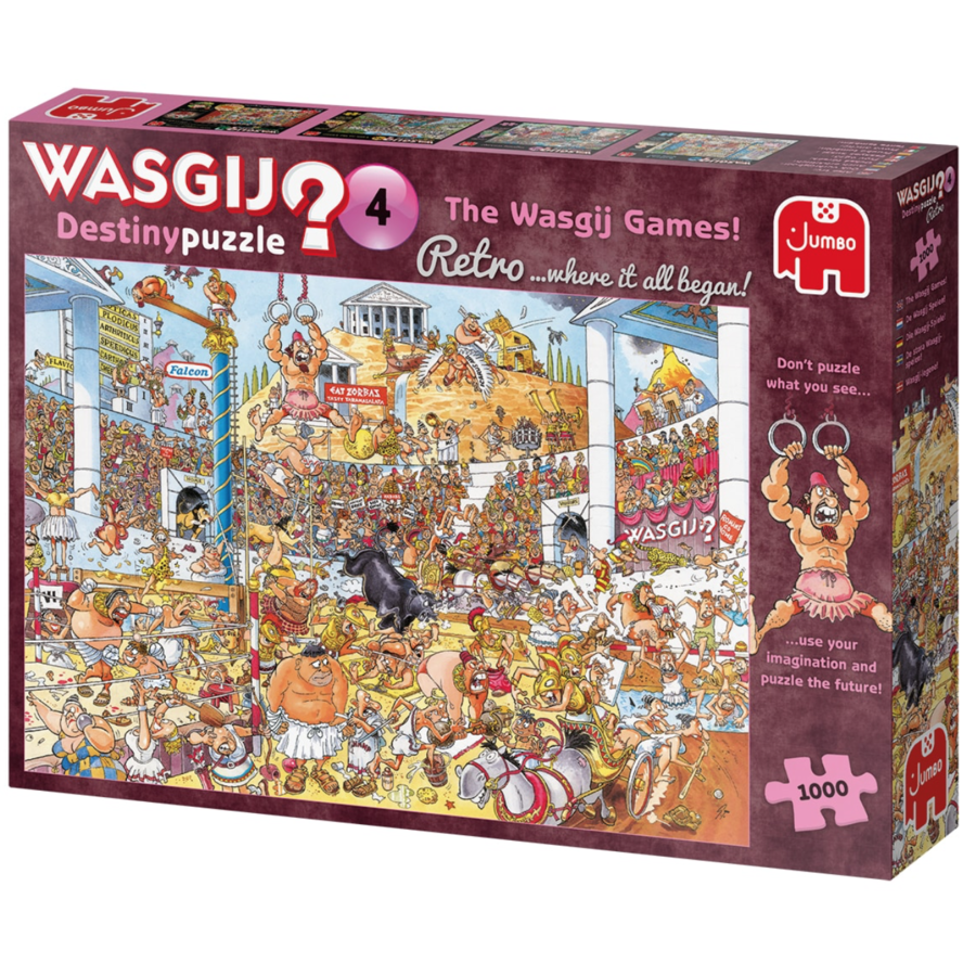 Wasgij Destiny Retro 4 - The Wasgij Games! - puzzle of 1000 pieces-1