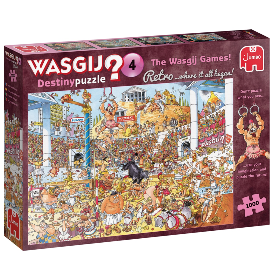 Wasgij Destiny Retro 4 - The Wasgij Games! - puzzle of 1000 pieces-5