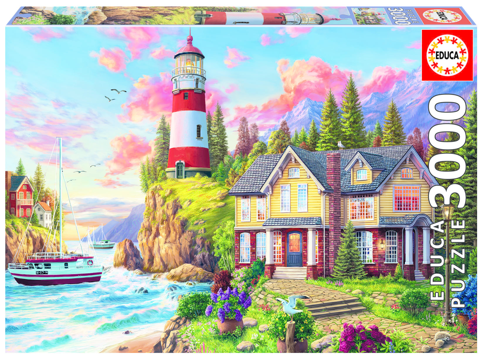 LIGHTHOUSE BY THE SEA 500 Piece Jigsaw Puzzle NEW 