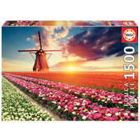thumb-Tulips Landscape - jigsaw puzzle of 1500 pieces-1