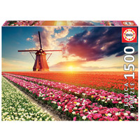 thumb-Tulpenlandschap- legpuzzel van 1500 stukjes-1