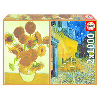 thumb-Van Gogh - 2 x 1000 stukjes legpuzzel-1