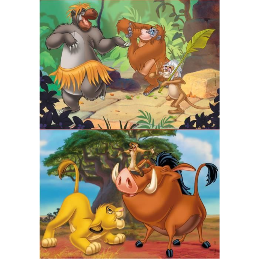 Disney - Leeuwenkoning - Jungleboek - 2 x 20 stukjes-2