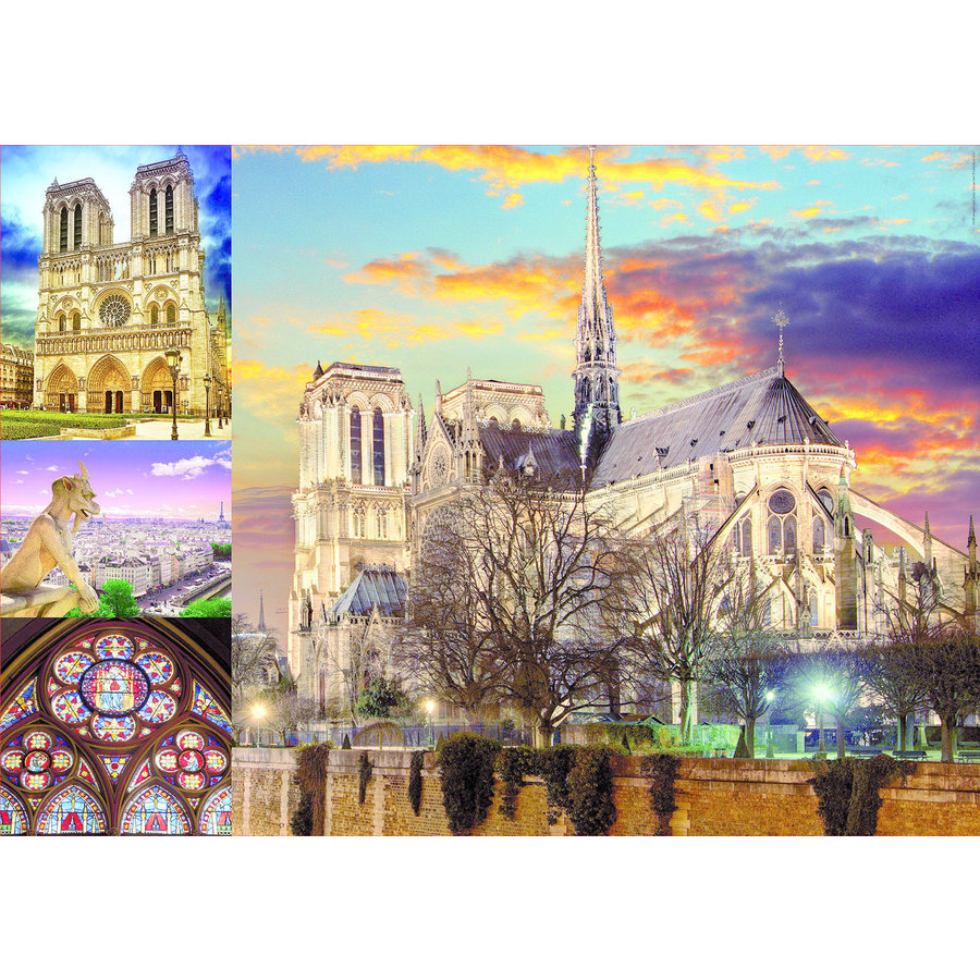 Notre Dame collage - 1000 pieces-2