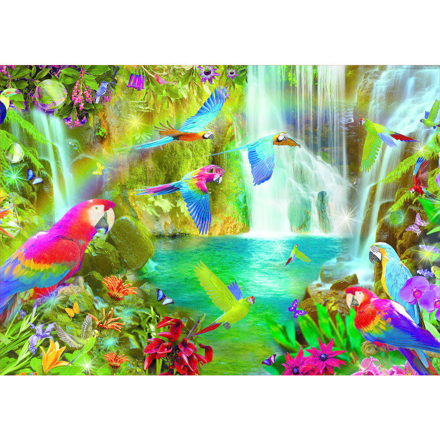 Tropical parrots - 1000 pieces-2