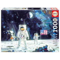 thumb-First men on the moon - 1000 pieces-1