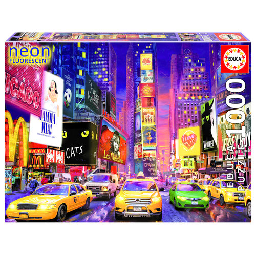  Educa Times Square - Glow in the Dark- puzzel 1000 stukjes 