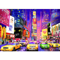 thumb-Times Square - Glow in the Dark - puzzel 1000 stukjes-3